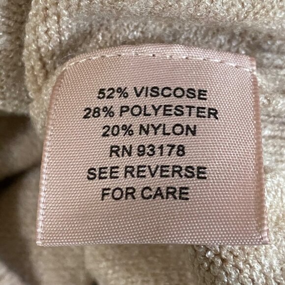 Philosophy V-neck Pullover Sweater S Beige Light Academia Preppy Silky Soft - Picture 4 of 5